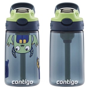 Contigo Kids Water Bottle with Redesigned AUTOSPOUT Straw, 14 oz, 2-Pack, Boys Monsters on Outlet