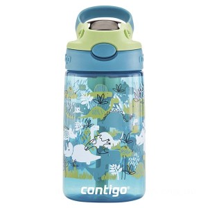 Contigo Kids Water Bottle with Redesigned AUTOSPOUT Straw, 14 oz, Dinos on Clearance