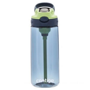 Contigo Kids Water Bottle with Redesigned AUTOSPOUT Straw, 20 oz, Blueberry & Green Apple on Clearance
