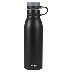 Contigo Couture THERMALOCK Vacuum-Insulated Stainless Steel Water Bottle, 20 oz., Matte Black on Clearance
