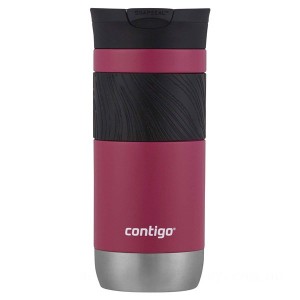Contigo SnapSeal Insulated Stainless Steel Travel Mug with Grip, 16 oz., Dragon Fruit on Clearance