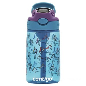 Contigo Kids Water Bottle with Redesigned AUTOSPOUT Straw, 14 oz., Unicorns on Clearance