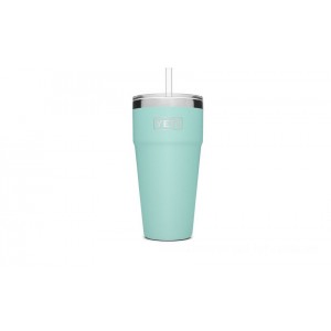 YETI Rambler 26 oz Stackable Cup with Straw Lid seafoam Cheap