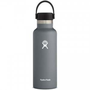 Limited Clearance Hydro Flask 18oz Standard Mouth Water Bottle Stone