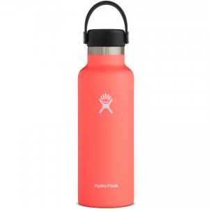 Limited Clearance Hydro Flask 18oz Standard Mouth Water Bottle Hibiscus