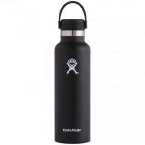 Limited Clearance Hydro Flask 21oz Standard Mouth Water Bottle Black