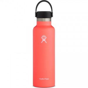 Limited Clearance Hydro Flask 21oz Standard Mouth Water Bottle Hibiscus