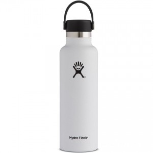 Discounted Hydro Flask 21oz Standard Mouth Water Bottle White