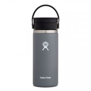 Hydro Flask 16oz Wide Mouth Coffee Travel Mug Stone Outlet Sale