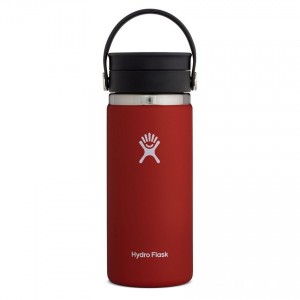 Hydro Flask 16oz Wide Mouth Coffee Travel Mug Lychee Red Limited Offers