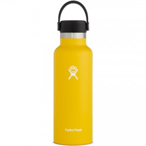 Limited Clearance Hydro Flask 18oz Standard Mouth Water Bottle Sunflower