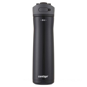 Limited Sale Contigo ASHLAND CHILL 2.0 Stainless Steel Water Bottle with AUTOSPOUT® Lid, Licorice, 24 oz