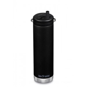 Clearance Sale Klean Kanteen Insulated TKWide 20 oz with Twist Cap-Shale Black