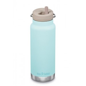 Klean Kanteen Insulated TKWide 32 oz with Twist Cap-Blue Tint for Sale