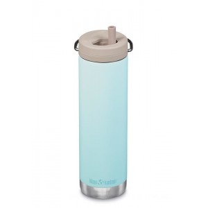 Clearance Sale Klean Kanteen Insulated TKWide 20 oz with Twist Cap-Blue Tint