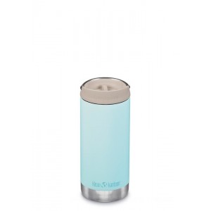 Klean Kanteen Insulated TKWide 12 oz with Café Cap-Blue Tint on Clearance