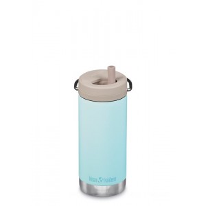 Klean Kanteen Insulated TKWide 12 oz with Twist Cap-Blue Tint on Outlet