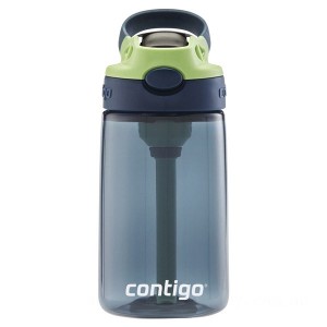 Limited Clearance Contigo Kids Water Bottle with Redesigned AUTOSPOUT Straw, 14 oz., Blueberry & Green Apple