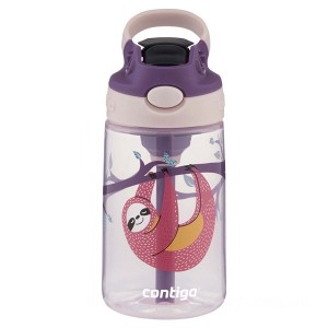 Cheap Contigo Kids Water Bottle with Redesigned AUTOSPOUT Straw, 14 oz., Sloths