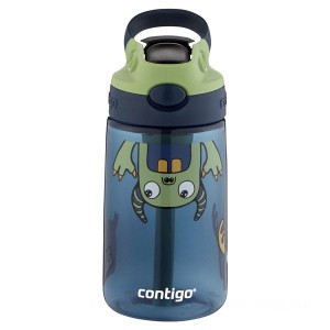 Clearance Sale Contigo Kids Water Bottle with Redesigned AUTOSPOUT Straw, 14 oz, Blueberry & Green Apple