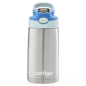 Clearance Sale Contigo Kids Stainless Steel Water Bottle with Redesigned AUTOSPOUT Straw, 13 oz, Cotton Candy