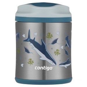 Contigo Stainless Steel Food Jar, 10 oz., Sharks Discounted