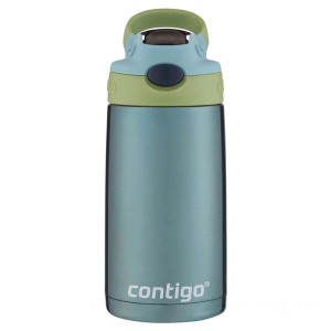 Contigo Kids Stainless Steel Water Bottle with Redesigned AUTOSPOUT Straw, Painted Ocean, 13 oz for Sale