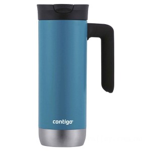Contigo SnapSeal Insulated Stainless Steel Travel Mug with Handle, Juniper, 20 oz for Sale