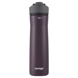 Contigo CORTLAND CHILL 2.0 Stainless Steel Water Bottle with AUTOSEAL® Lid, Painted Merlot, 24 oz Outlet Sale